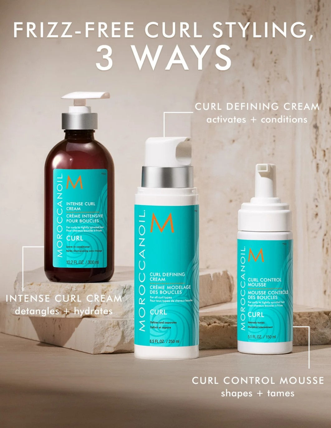 Moroccanoil Curl Control Mousse – Humidity Defense & Lightweight Hold