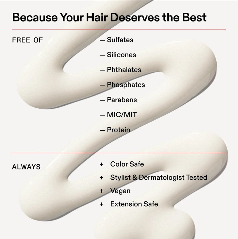 an image with information about Olaplex scalp longevity treatment free of sulfates, phostphates and parabens and color safe also extension safe