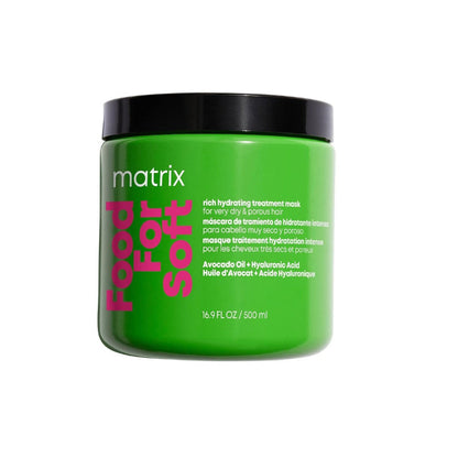 Food For Soft Matrix rich hydrating treatment mask bottle 16.9 oz on a white background
