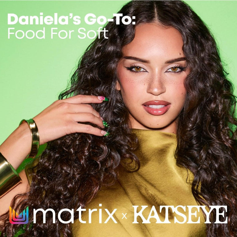 A model with soft hair using food for soft hair product for shiny hydrating hair