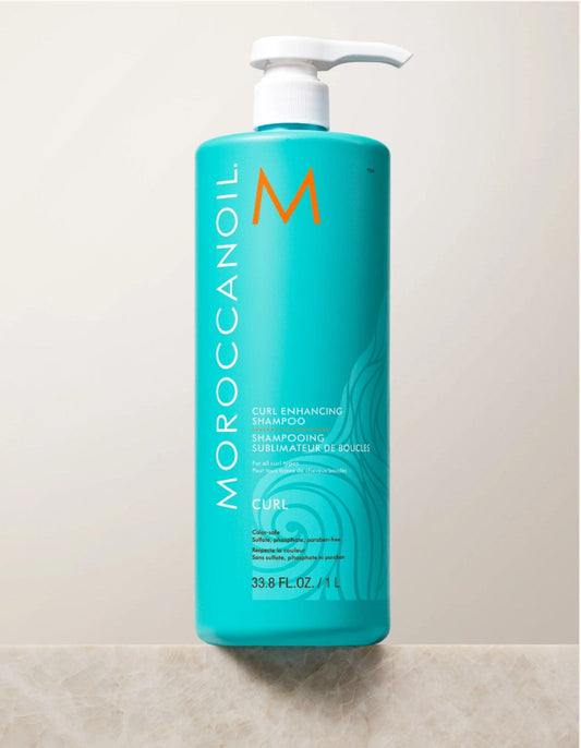 Moroccanoil curl enhancing curl shampoo best value size 1 liter on a neutral background 