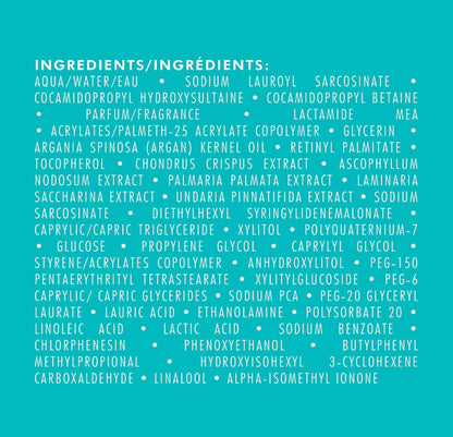 Moroccanoil ingredients for hydrating shampoo