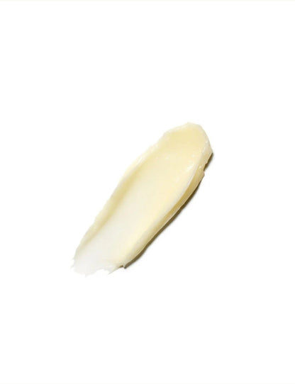 A thick, creamy swipe of Moroccanoil intense hydrating mask on a solid white background.