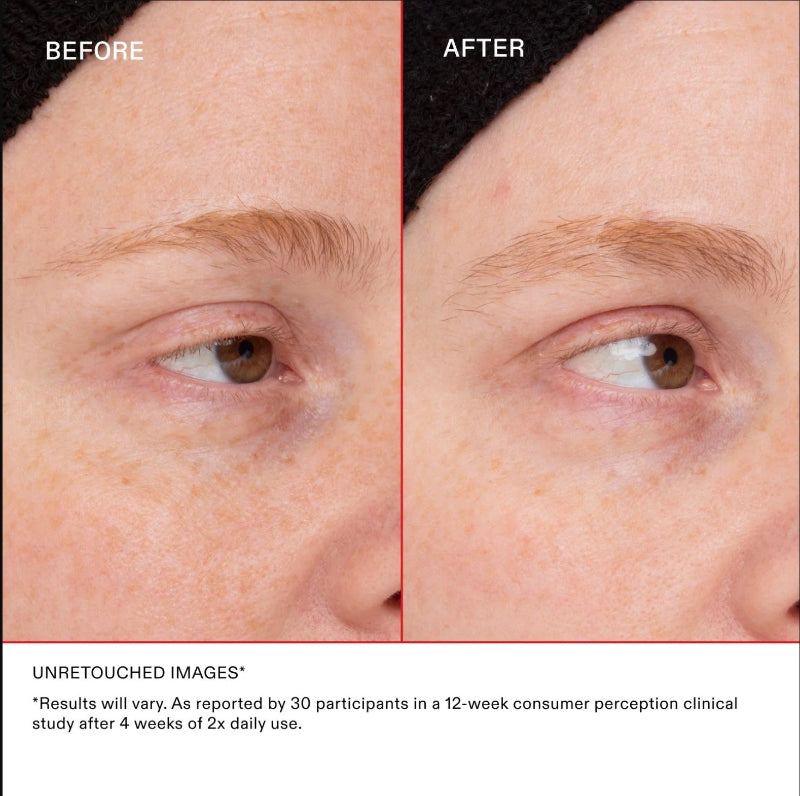 model used Olaplex browbond building serum for 12 weeks and see a visible result of brow regrowth 
