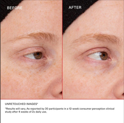 model used Olaplex browbond building serum for 12 weeks and see a visible result of brow regrowth 