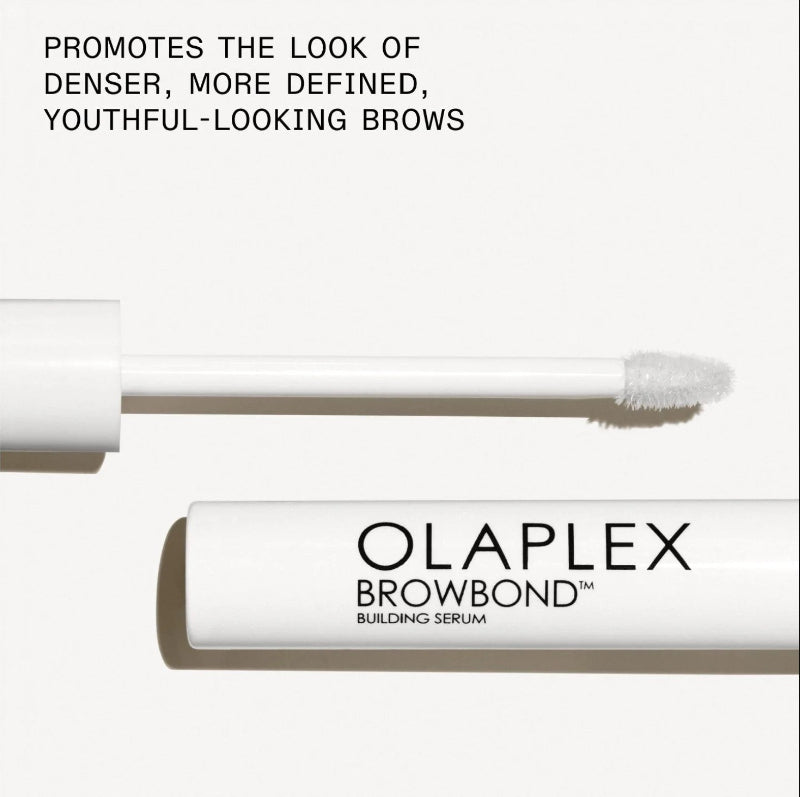 Olaplex browbond building serum showing to promote the look denser, more defined, youthful-looking brows