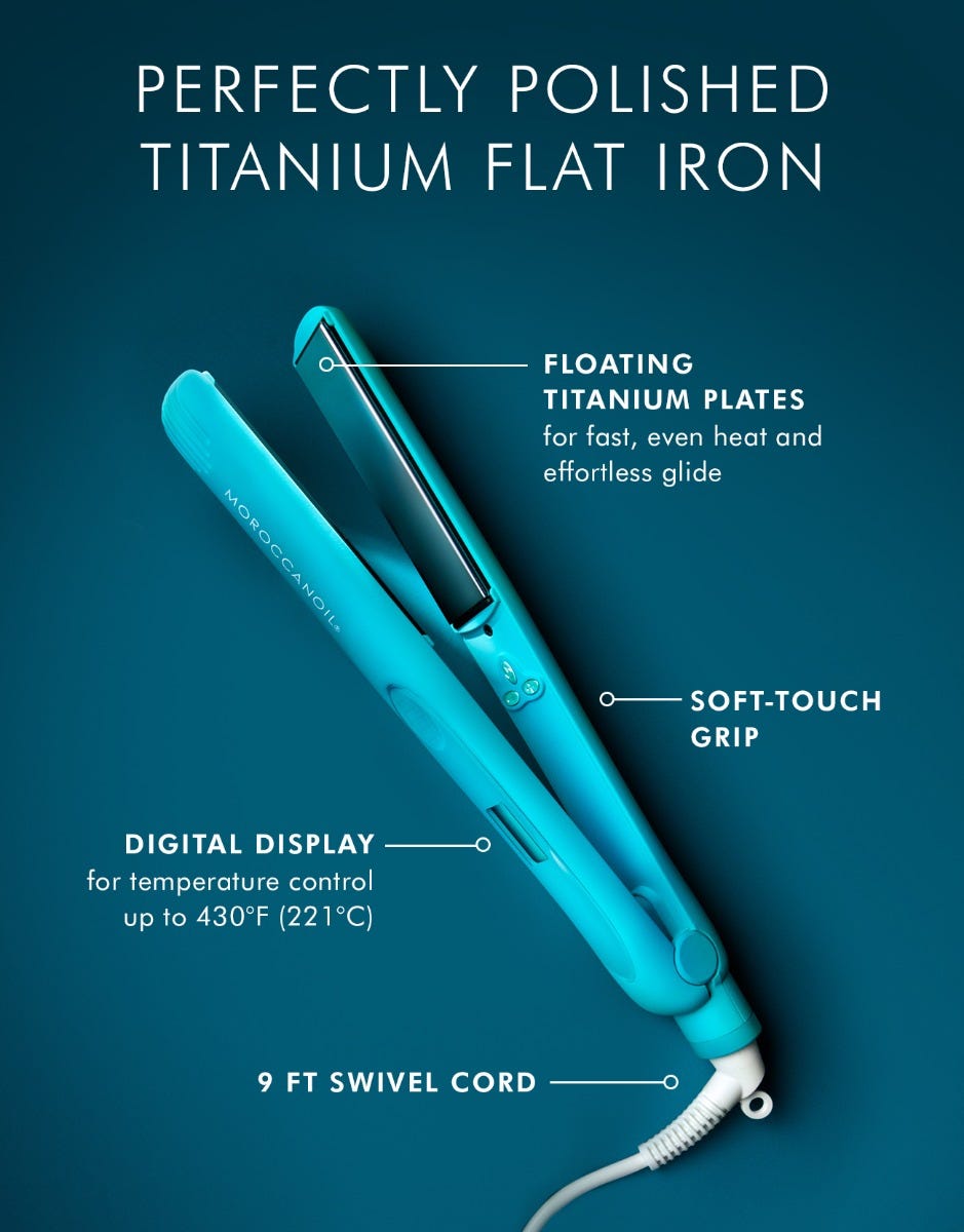 Moroccanoil Perfectly Polished Titanium Flat Iron