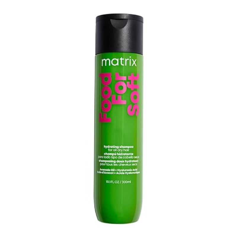 food for soft hydrating shampoo small size in a bottle on a white background