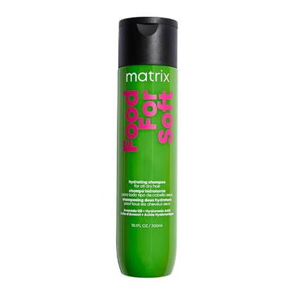 food for soft hydrating shampoo small size in a bottle on a white background