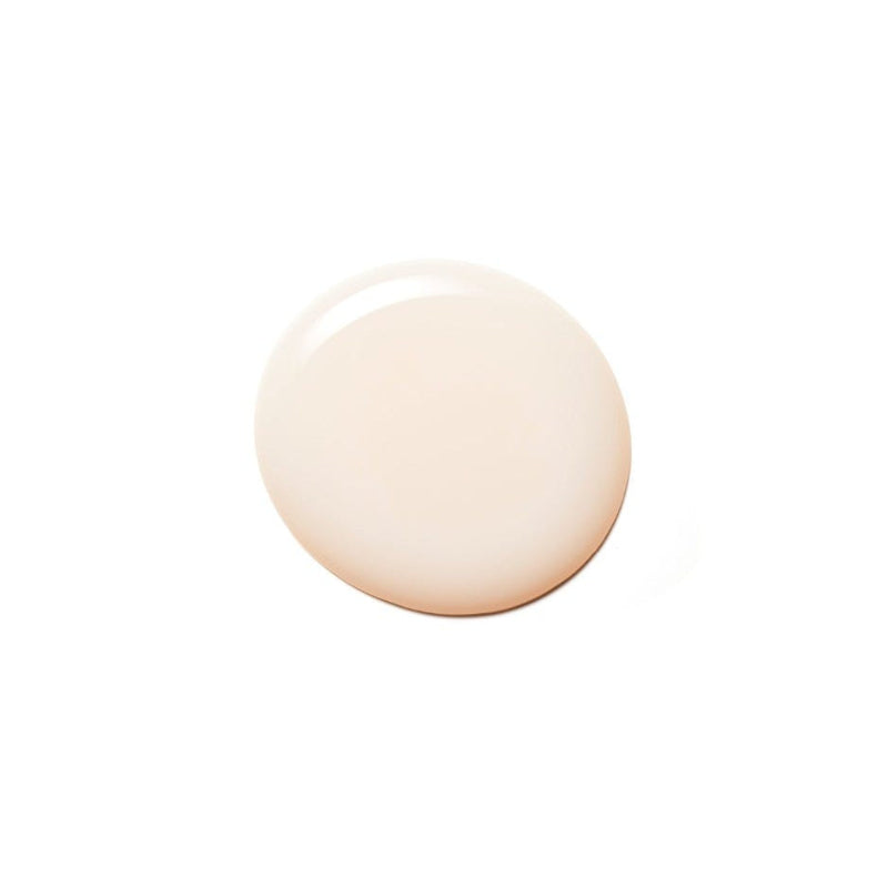 Round beige Moroccanoil hydrating shampoo drop on a white background