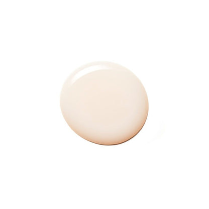 Round beige Moroccanoil hydrating shampoo drop on a white background