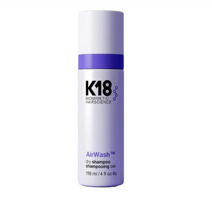k18 dry shampoo showing on a white background 