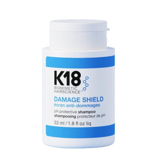 k18 damage shield shampoo ph protective 1.8 oz on a white background