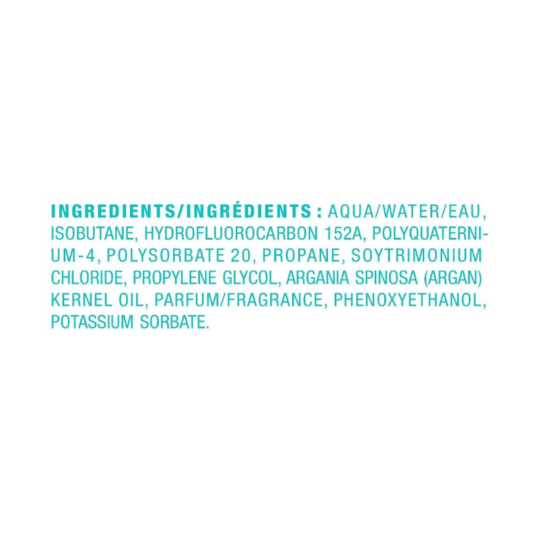 Moroccanoil ingredients for volumizing hair mousse